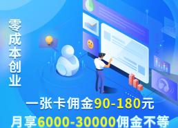 手机流量卡项目，新手靠推广月入5万