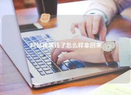 网站被黑钱了怎么样拿回来