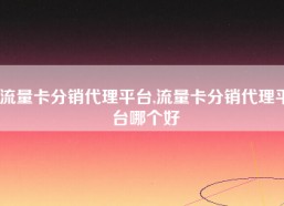 流量卡分销代理平台,流量卡分销代理平台哪个好