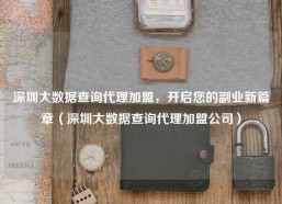 深圳大数据查询代理加盟，开启您的副业新篇章（深圳大数据查询代理加盟公司）