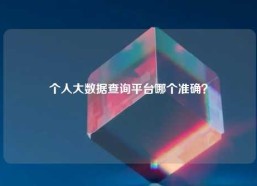 个人大数据查询平台哪个准确？
