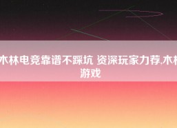 木林电竞靠谱不踩坑 资深玩家力荐,木林游戏